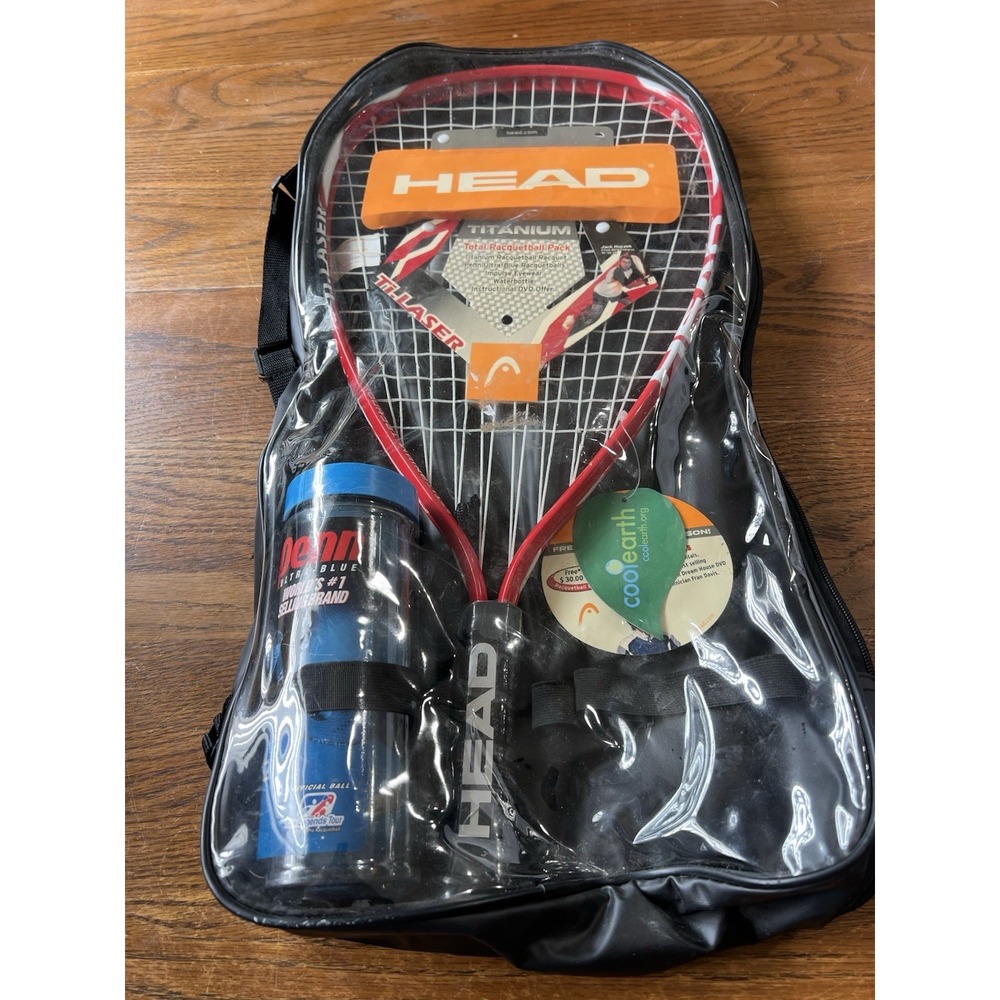 Head Titanium Technology Ti-Laser Racquetball Pack Racket 3 5/8